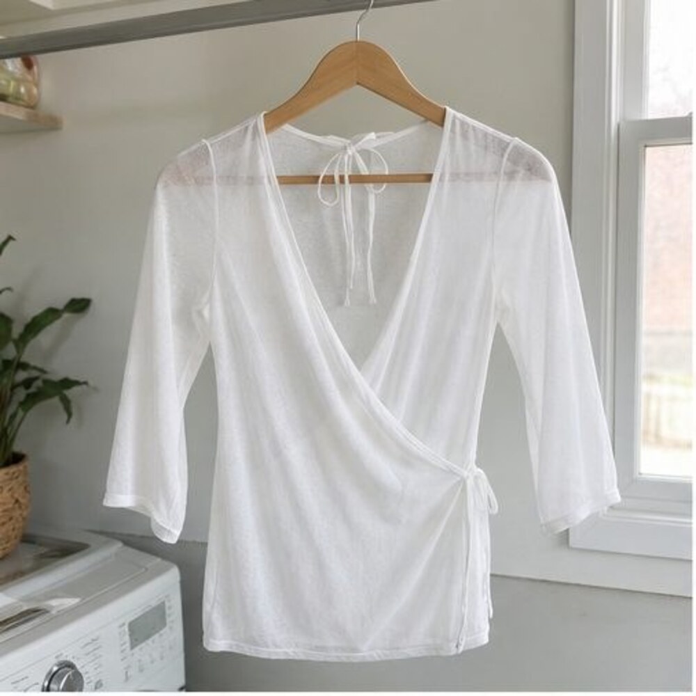 White Smocked Top